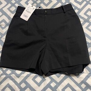 Zara High Waist Black Shorts